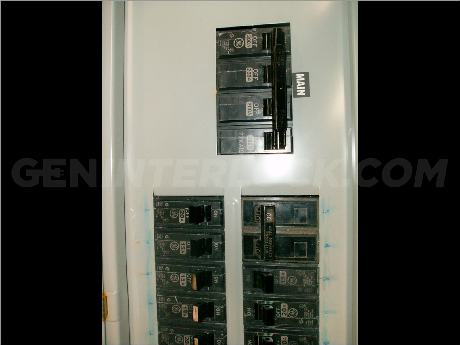 Factory Model General Electric Generator interlock kit GE ... cutler hammer 100 amp main breaker panel 