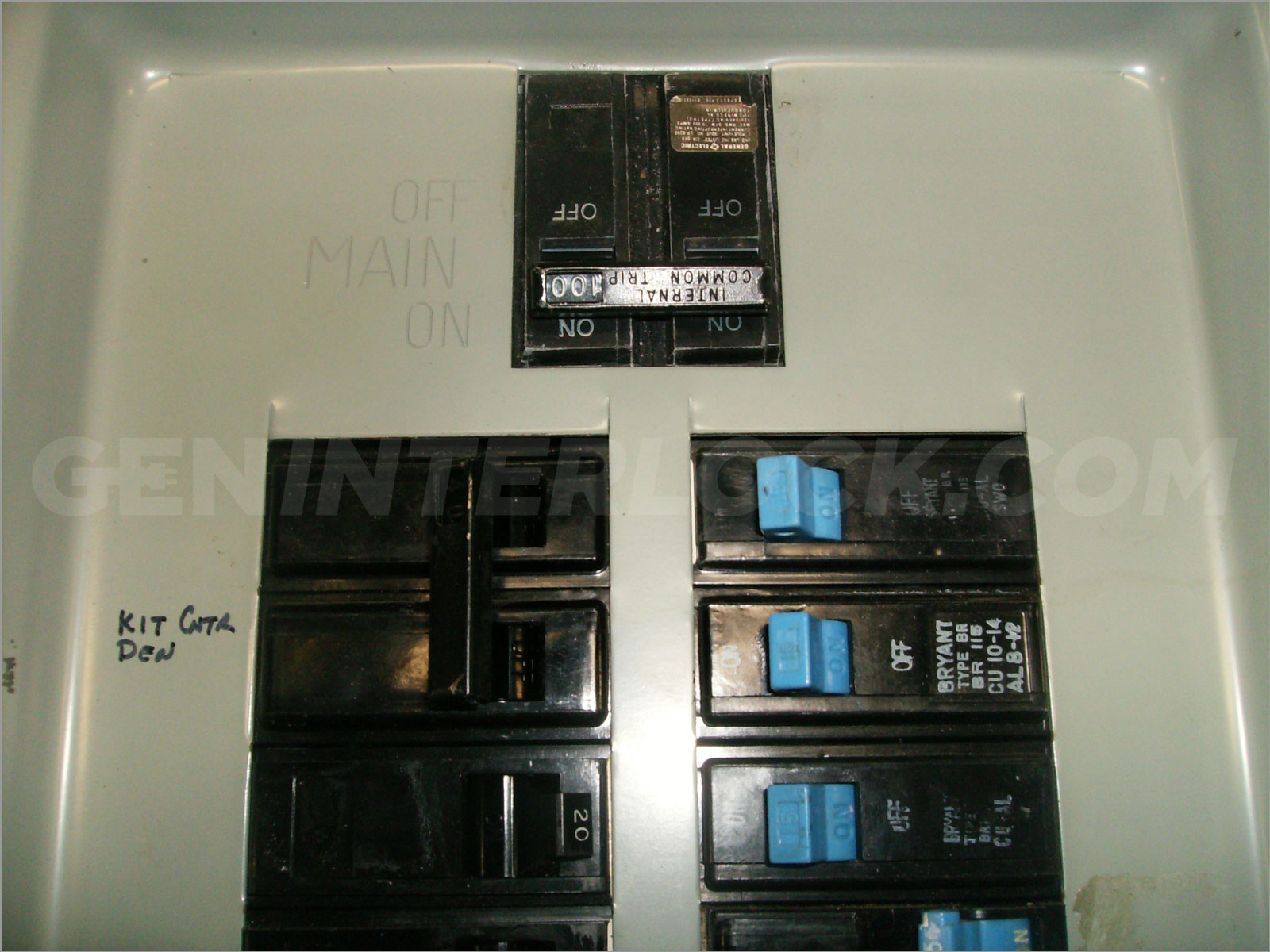 Siemens / Murray 100A Generator interlock kit Transfer switch Old Panel