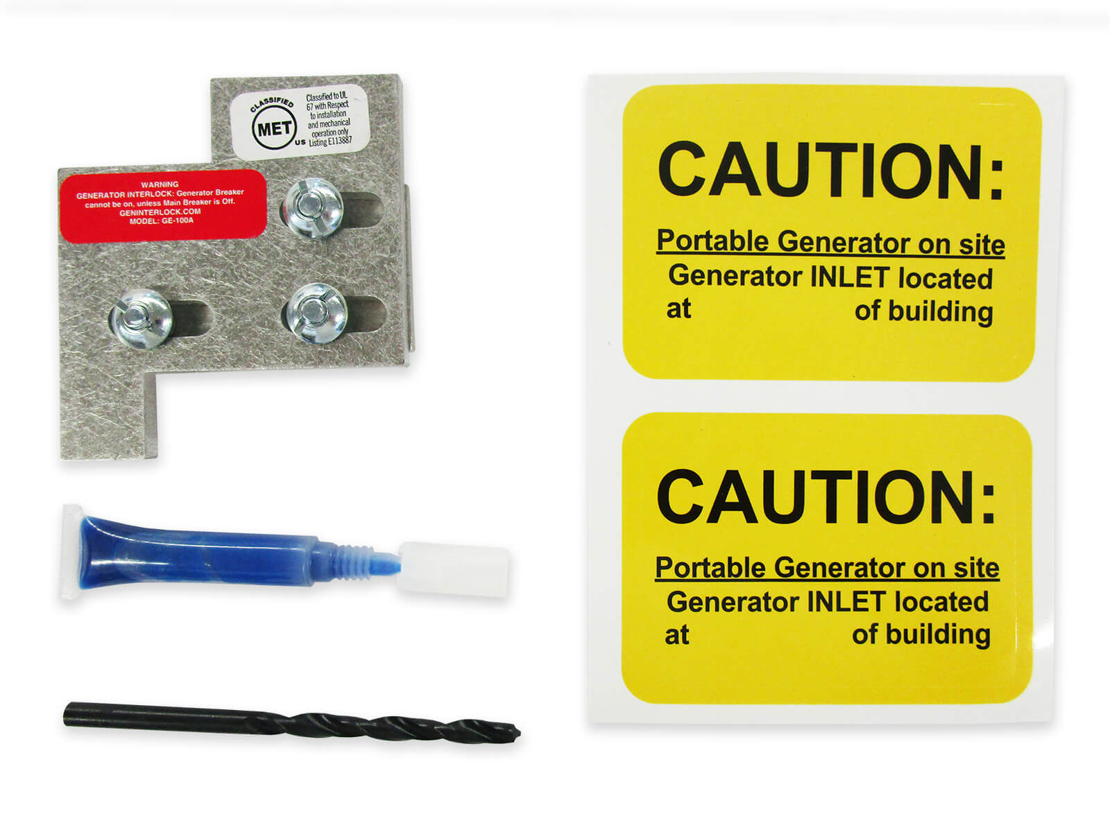 Generator interlock kit General Electric GE 100 Amp Panels GenInterlock