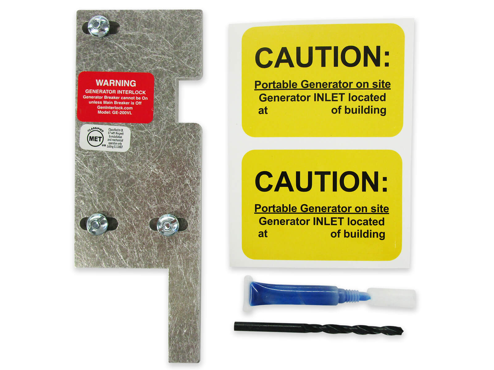 Generator Interlock Kit General Electric GE Vertical Throw 150 and 200