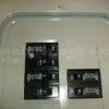 Sylvania Westinghouse 41251 Generator Interlock Kit - Installed on Breaker Panel Showing 3-1/4 Inch Spacing