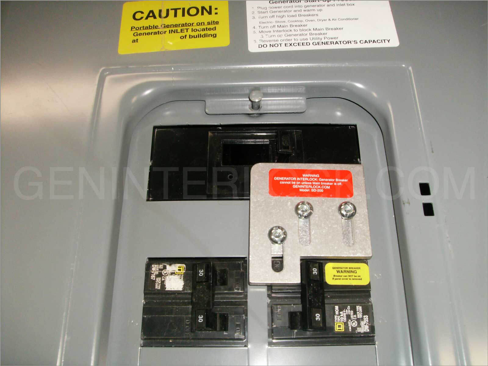 GS-1 Generator Interlock Kit for a General Switch Breaker Panel 