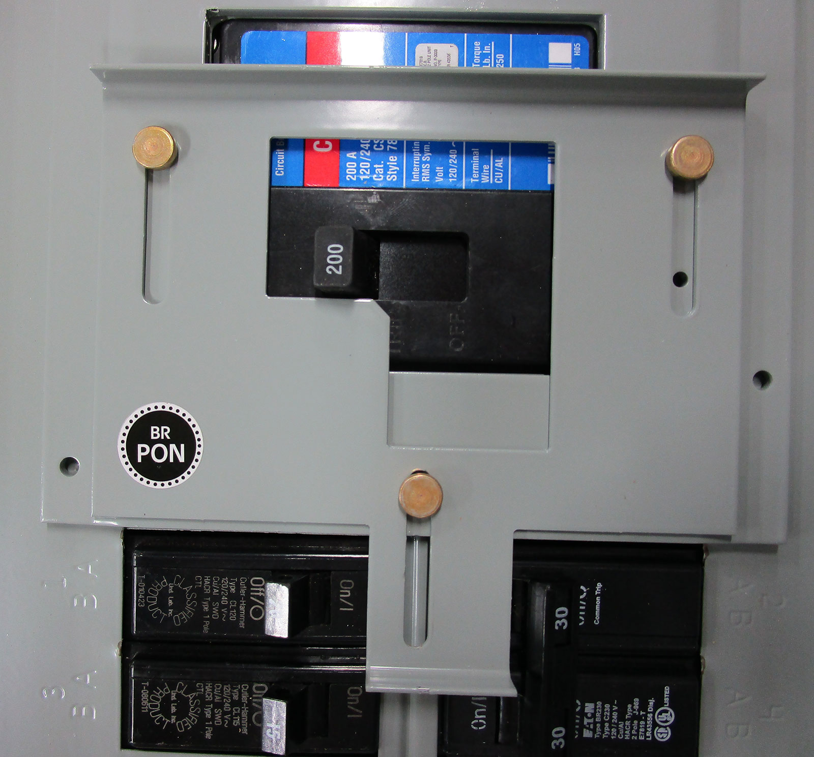 BR200 Generator interlock Eaton/Cutler Hammer or Challenger 150 & 200A BR Series BR200 Generator interlock Eaton/Cutler Hammer or Challenger 150 & 200A BR Series