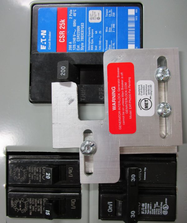 Generator Interlock Kit Cutler Hammer BR series with PLUG ON NEUTRAL