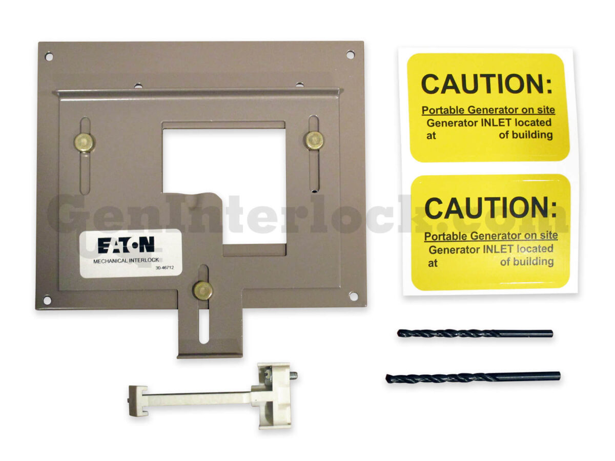 Generator Interlock Kit For Cutler Hammer CH Panels - Horizontal Main 150/200 Amp With TAN Breaker