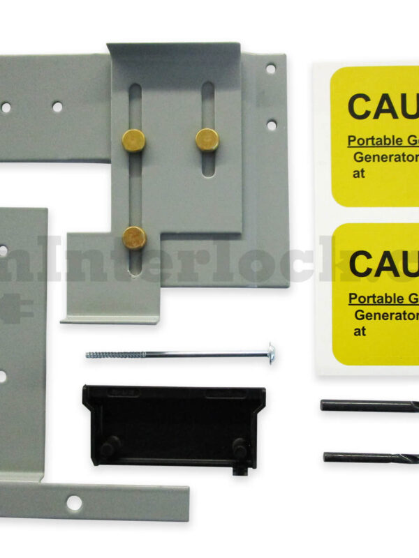 Eaton Cutler-Hammer 21602 Generator Interlock Kit with Included Plates, Screw, Spacer, Drill Bits, and Caution Labels
