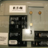 Eaton Cutler-Hammer 21602 Generator Interlock Kit Installed on Panel Showing Eaton Mechanical Interlock Label