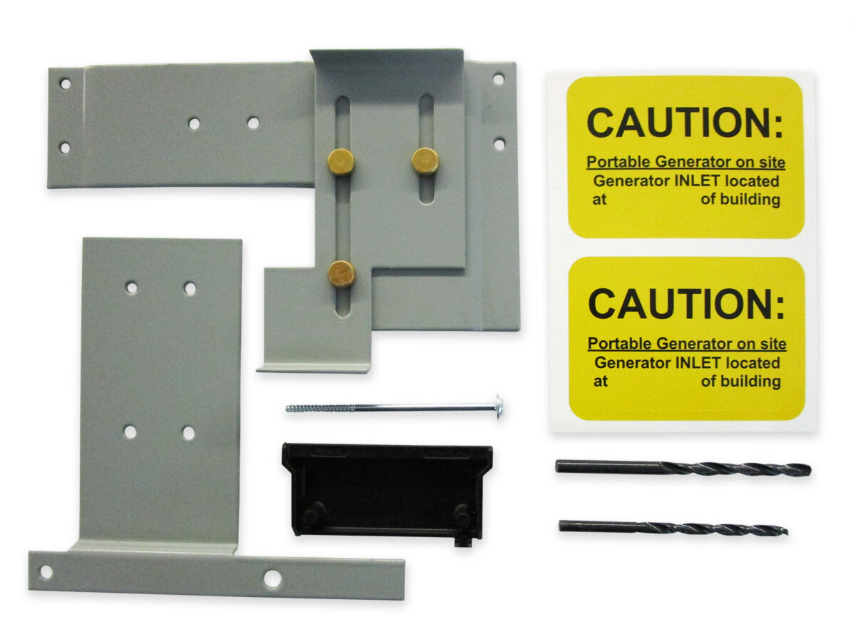 Sylvania Westinghouse 41251 Generator Interlock Kit - Installed on Breaker Panel Showing 3-1/4 Inch Spacing