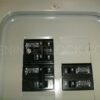 Sylvania Westinghouse 41251 Generator Interlock Kit - Installed on Breaker Panel Showing 3-1/4 Inch Spacing
