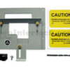 Sylvania Westinghouse 41251 Generator Interlock Kit - Installed on Breaker Panel Showing 3-1/4 Inch Spacing