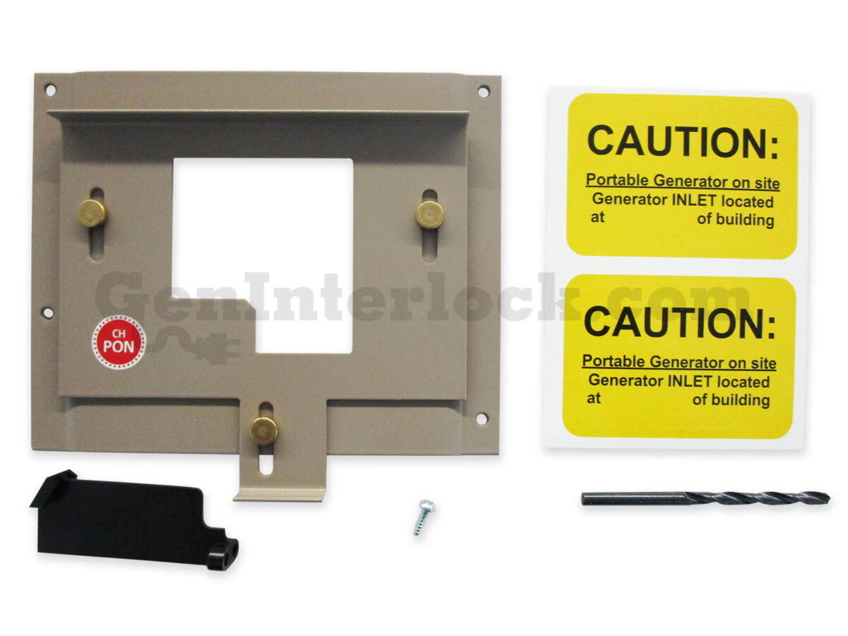 Cutler Hammer 21752 CH PON Generator Interlock Kit (formerly PONCH200) - with Included Hardware, Drill Bit, and Caution Labels