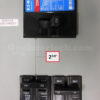 Sylvania Westinghouse 41251 Generator Interlock Kit - Installed on Breaker Panel Showing 3-1/4 Inch Spacing