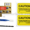 Sylvania Westinghouse 41251 Generator Interlock Kit - Installed on Breaker Panel Showing 3-1/4 Inch Spacing