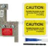 GE 31204 Generator Interlock Kit with Included Hardware - Slide, Caution Labels, Drill Bit, and Loctite