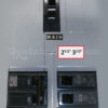 Sylvania Westinghouse 41251 Generator Interlock Kit - Installed on Breaker Panel Showing 3-1/4 Inch Spacing