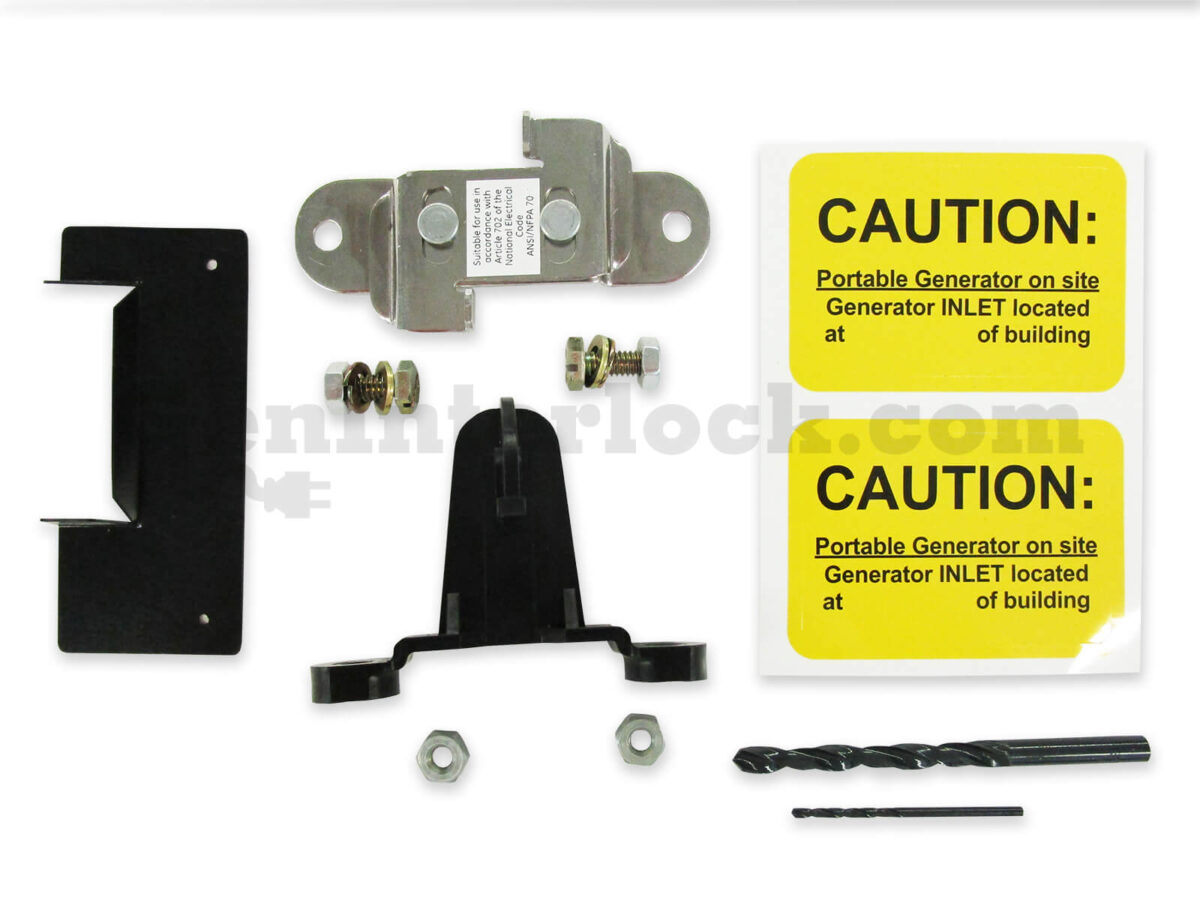 GE 31601 Generator Interlock Kit (formerly GE200UL) - with Included Hardware, Drill Bits, and Caution Labels