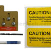 Sylvania Westinghouse 41251 Generator Interlock Kit - Installed on Breaker Panel Showing 3-1/4 Inch Spacing