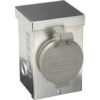 Generac GNRC50 50 Amp Twist Lock NEMA 3R Power Inlet Box - Front with Closed Cover