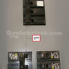 Sylvania Westinghouse 41251 Generator Interlock Kit - Installed on Breaker Panel Showing 3-1/4 Inch Spacing