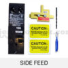 Murray MUR150HL Generator Interlock Kit with Included Hardware - Side Feed 150A breaker, drill bit, labels