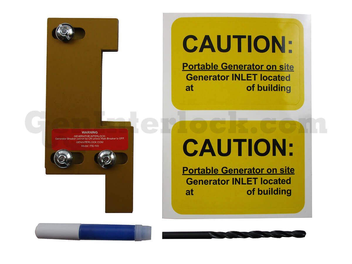 Gould ITE 41101 Generator Interlock Kit - with Included Hardware, Caution Labels, Marker, and Drill Bit