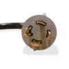 L1450 Adapter - Close-Up of L1430P Male Plug End Showing Gold Locking Blades