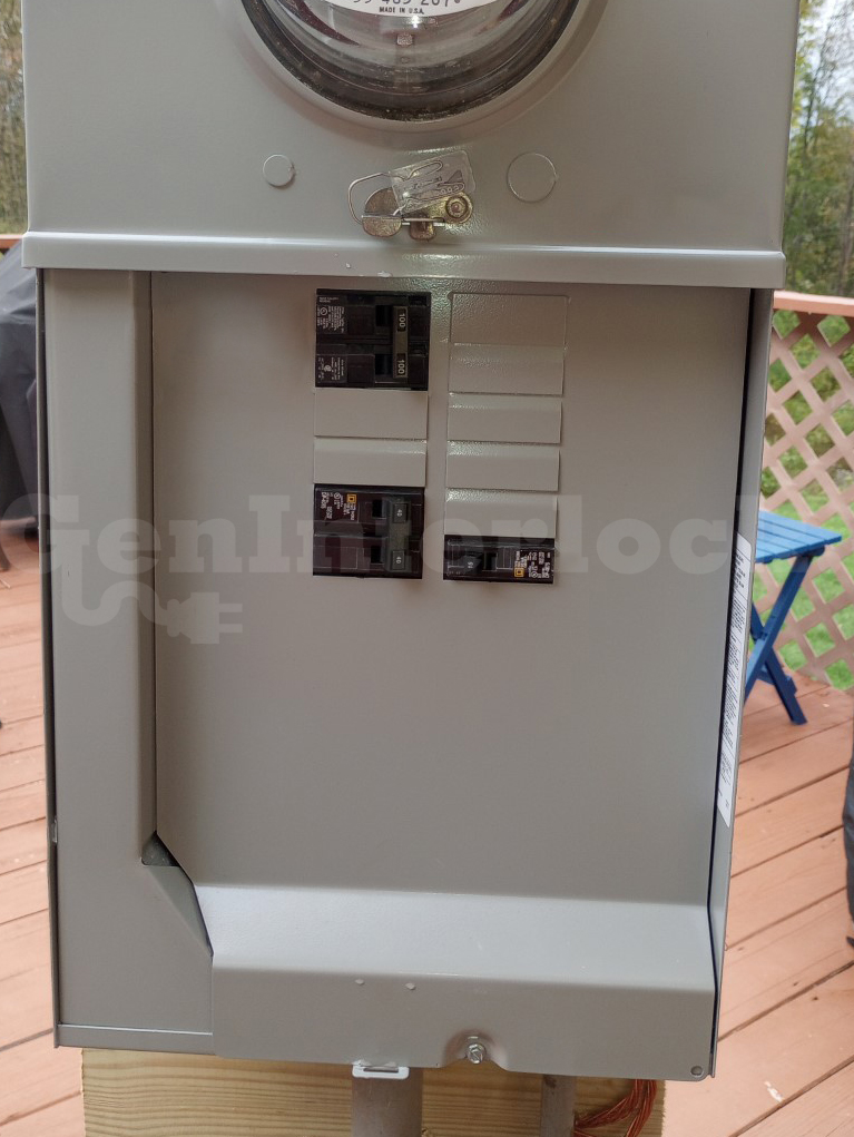 Milbank MUR100SUL-A Generator Interlock Kit (formerly MUR100SUL) - Installed on Outdoor Meter Panel