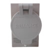 Reliance Controls PB30 30 Amp Power Inlet Box - Front View with Protective Cover Closed