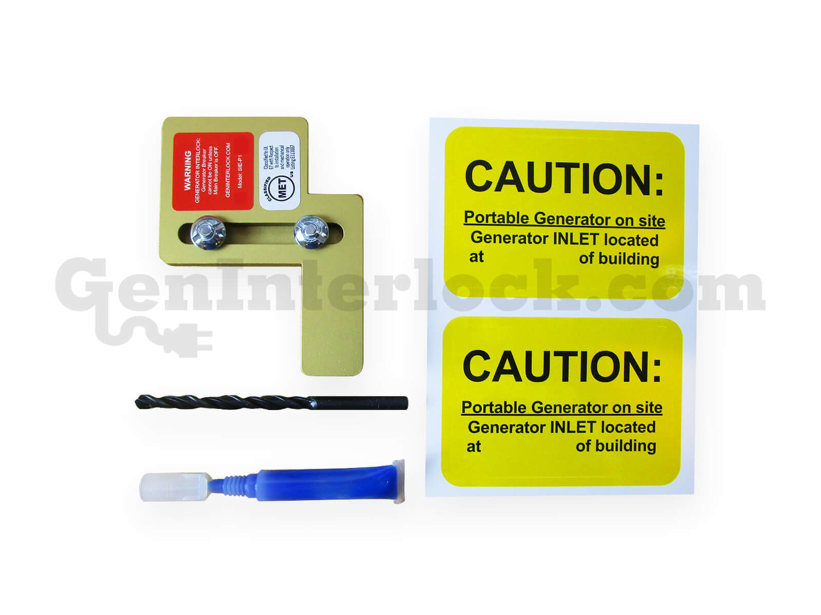Siemens 41103 Generator Interlock Kit for 100 Amp Panels - with Included Drill Bit, Adhesive, and Caution Labels
