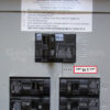 Siemens 41103 Generator Interlock Kit for 100 Amp Panels - Installed on Breaker Panel Showing 7/8" to 1-1/4" Spacing