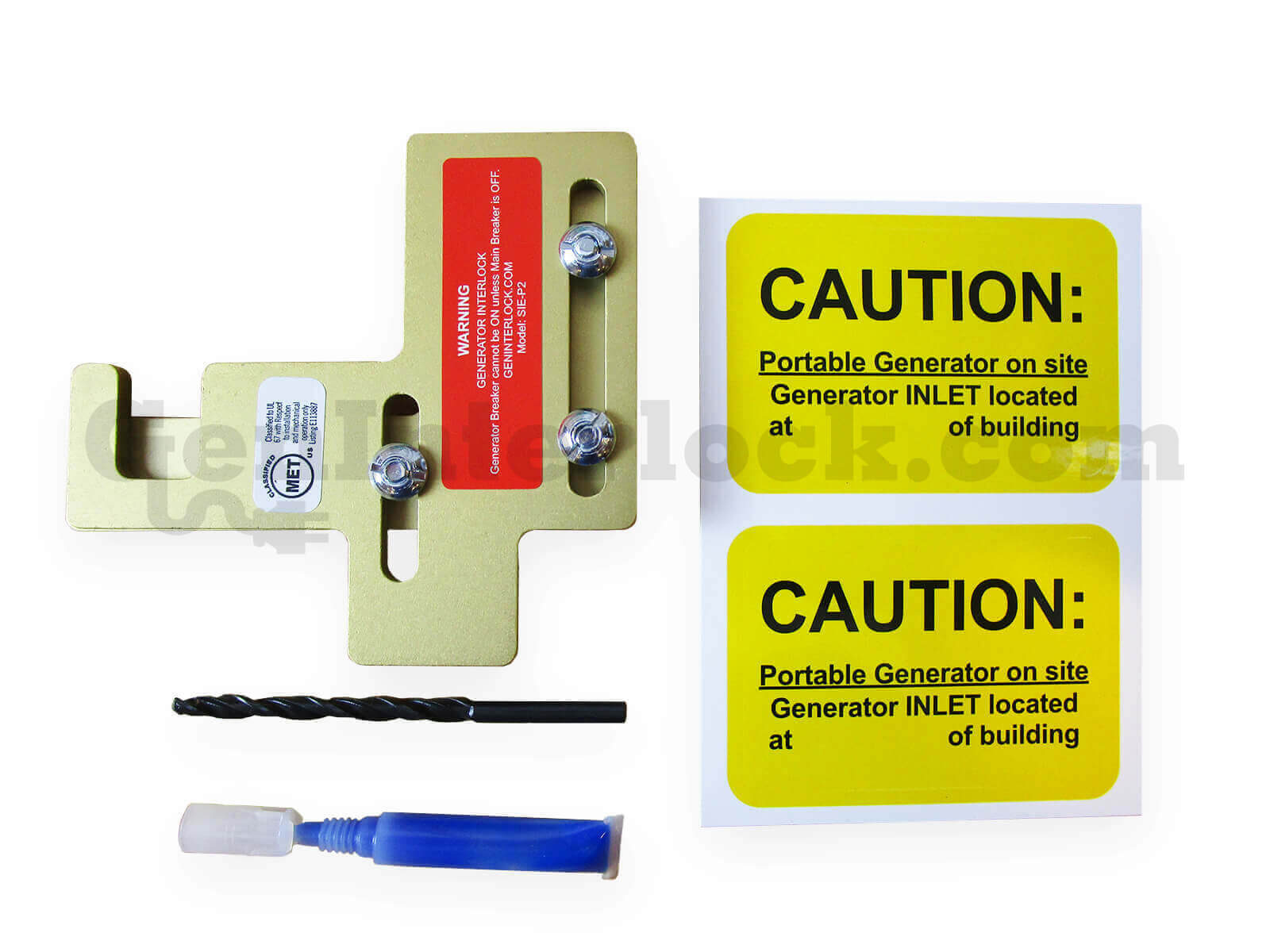 Siemens 41203 Generator Interlock Kit with Included Hardware - Drill Bit, Screwdriver, and Caution Labels