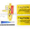 Siemens 41205 Generator Interlock Kit with Included Hardware - interlock plate, drill bit, lubricant, caution labels