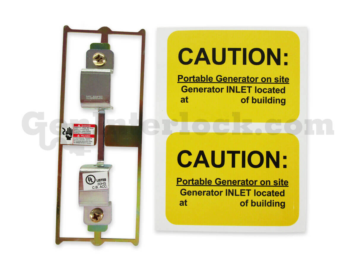 Siemens 41602 Generator Interlock Kit (formerly MUR100PUL) - with Included Hardware and Caution Labels