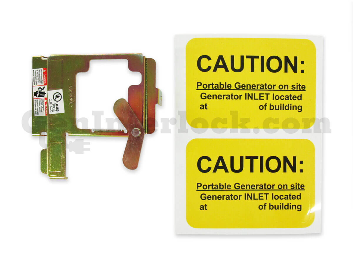 Siemens 41603 Generator Interlock Kit (formerly MUR100S) - with Interlock Bracket and Caution Labels