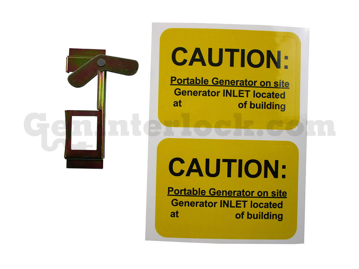 Siemens 41712 Generator Interlock Kit (formerly SIEMM12) with Included Hardware - Bracket and Caution Labels
