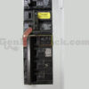 Siemens 41712 Generator Interlock Kit Installed on Breaker Panel - Generator Breaker Warning Label Visible