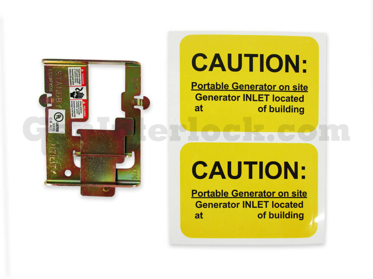 Siemens Murray 41703 Generator Interlock Kit (formerly MUR200RUL) - with Bracket and Caution Labels