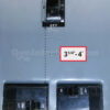 Square D 51203 Generator Interlock Kit - Installed on Breaker Panel showing 3-1/4 to 4 inch spacing