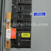 Sylvania Westinghouse 41251 Generator Interlock Kit - Installed on Breaker Panel Showing 3-1/4 Inch Spacing