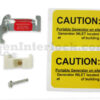 Sylvania Westinghouse 41251 Generator Interlock Kit - Installed on Breaker Panel Showing 3-1/4 Inch Spacing