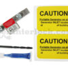 Sylvania Westinghouse 41251 Generator Interlock Kit - Installed on Breaker Panel Showing 3-1/4 Inch Spacing