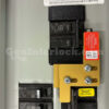 GE 31104 Generator Interlock Kit - Installed on Panel with Main Breaker On and MET Label Visible