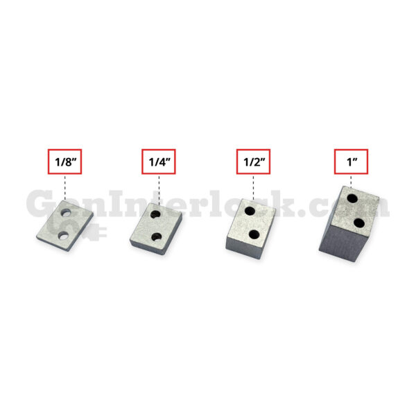 Sylvania Westinghouse 41251 Generator Interlock Kit - Installed on Breaker Panel Showing 3-1/4 Inch Spacing Sylvania Westinghouse 41251 Generator Interlock Kit - Installed on Breaker Panel Showing 3-1/4 Inch Spacing